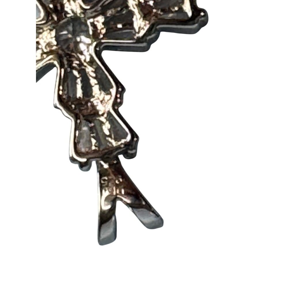 Sterling Silver Cubic Zirconia Cross Pendant 1.5" By DBJ Dee Berkley Jewelry - Picture 6 of 6